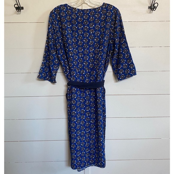 Boden Blue Cobalt Starry Ottilie Dress Waist Tie dress‎ 10L GUC - Picture 11 of 16